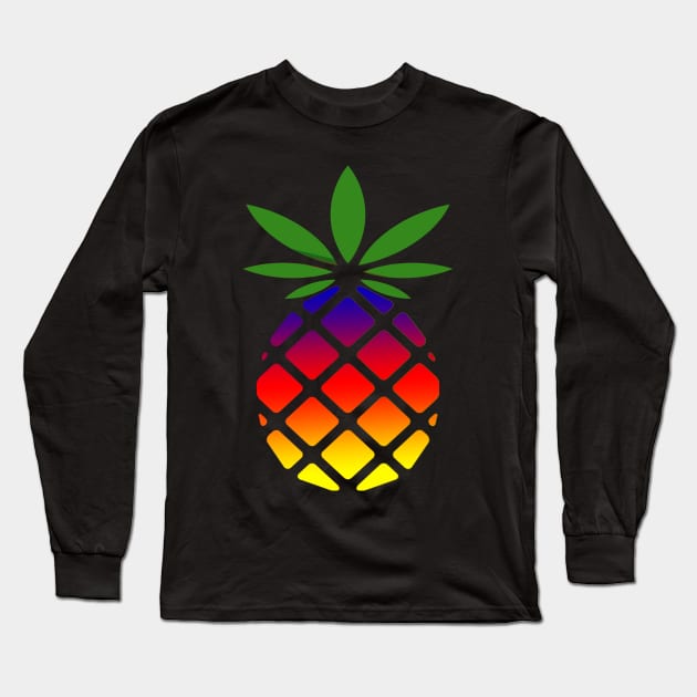 Pineapple Fruit Long Sleeve T-Shirt by albaley